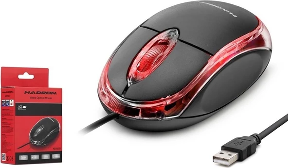 Hadron H5601 Kablolu Işıklı Fare Optik Mouse - 2