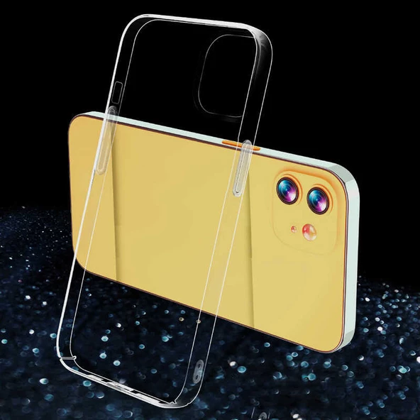 iPhone 11 Kılıf Sert Pürüzsüz Şeffaf Droga Kapak - Resim 3