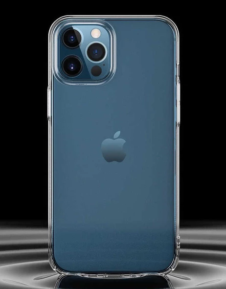 iPhone 14 Pro Max Kılıf Sert Pürüzsüz Şeffaf Droga Kapak - 12