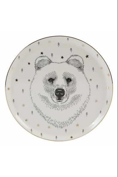 Porland Forest Bear Düz Tabak 20 cm 04LFH000451