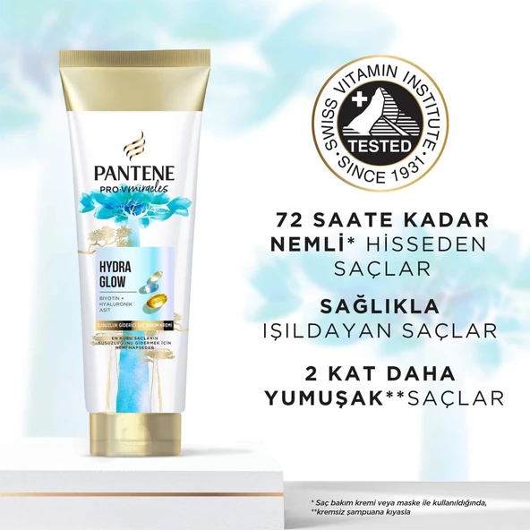 Pantene PRO-V MIRACLES Hydra Glow Nemlendirici Saç Bakım Kremi Kuru Saçlar için 275ML - 3