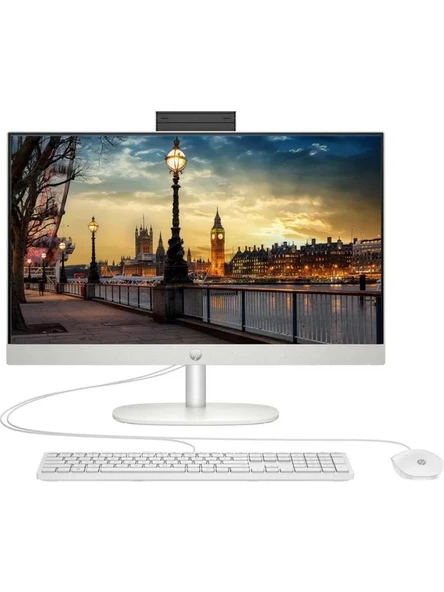 Hp ProOne 245 G10 9H6M8ET R5-7520U 8GB 512GB Beyaz 23.8" FreeDOS All In One Bilgisayar