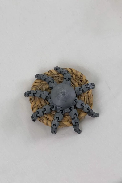 3 Boyutlu Hareketli Ahtapot Oyuncak & Masa Dekoru - Gri - Resim 5