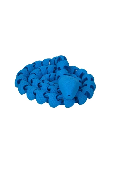 3D Hareketli Yılan Figürlü Oyuncak - Mavi - Resim 2