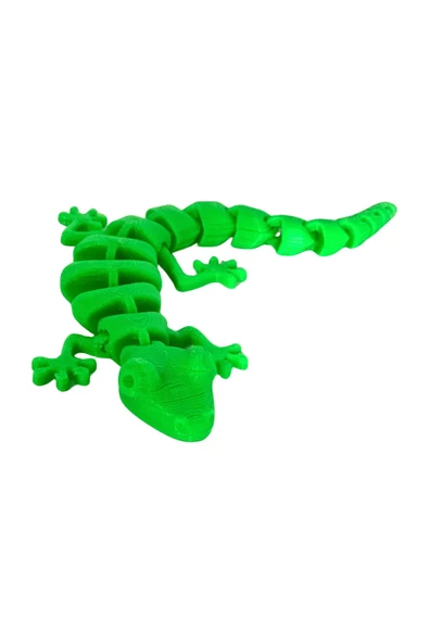 3D Hareketli Oyuncak Kertenkele - Neon Yeşili - Resim 6