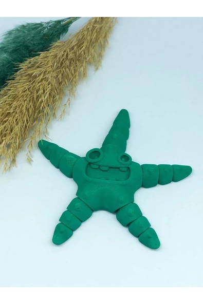 3d Hareketli Deniz Yıldızı Oyuncak - Yeşil - 3