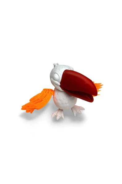 3D Hareketli Tukan Kuşu Figürlü Oyuncak - Resim 2