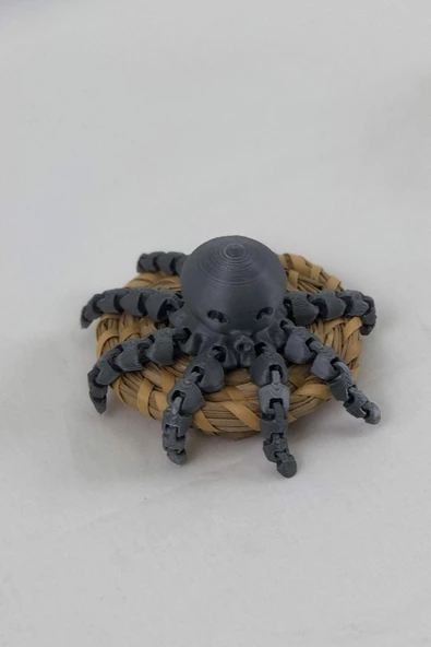 3 Boyutlu Hareketli Ahtapot Oyuncak & Masa Dekoru - Gri - Resim 4