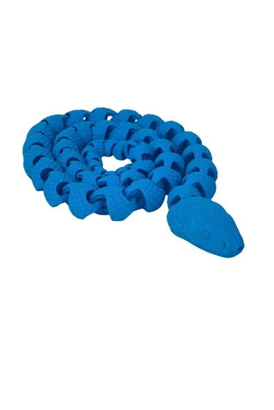 3D Hareketli Yılan Figürlü Oyuncak - Mavi ürün görseli 1