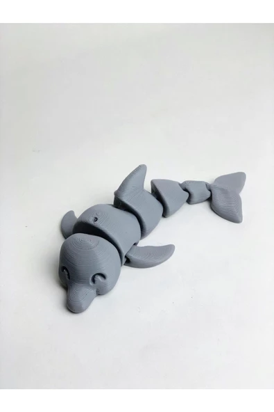 3d Hareketli Yunus Figürlü Oyuncak - Gri - 3