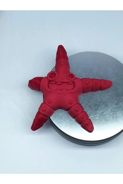 3d Hareketli Deniz Yıldızı Oyuncak - Kırmızı - Resim 4
