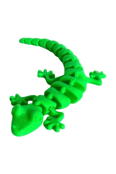 3D Hareketli Oyuncak Kertenkele - Neon Yeşili - Resim 2