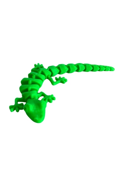 3D Hareketli Oyuncak Kertenkele - Neon Yeşili - Resim 4