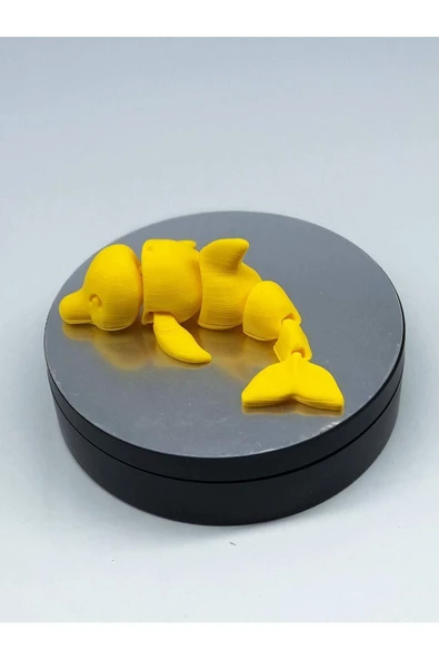 3d Hareketli Yunus Figürlü Oyuncak - Sarı - Resim 3
