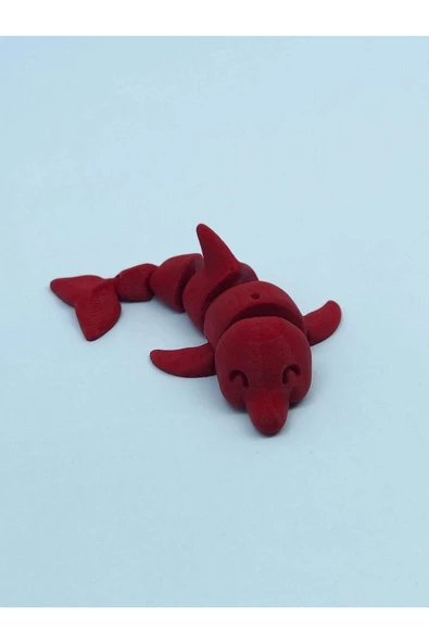 3d Hareketli Yunus Figürlü Oyuncak - Kırmızı - Resim 2