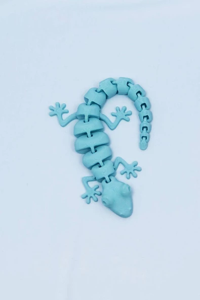 3d Hareketli Oyuncak Kertenkele- Turkuaz - Resim 6