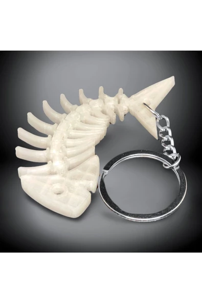 3D Haraketli Balık Anahtarlık - Fosforlu - 4
