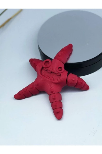 3d Hareketli Deniz Yıldızı Oyuncak - Kırmızı - Resim 3