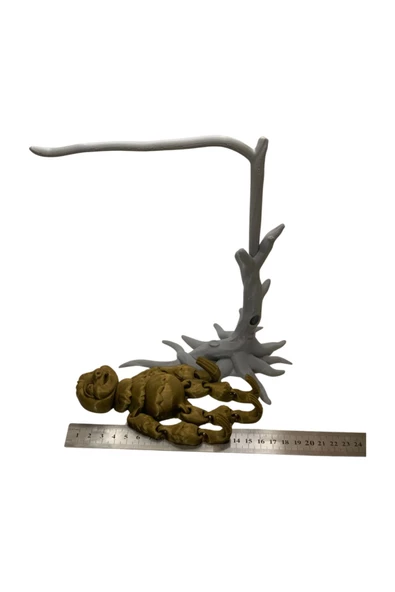 3D Hareketli Oyuncak Tembel Hayvan (Sloth) Ağaç Dekoru Dahil - Altın Kahve - 6