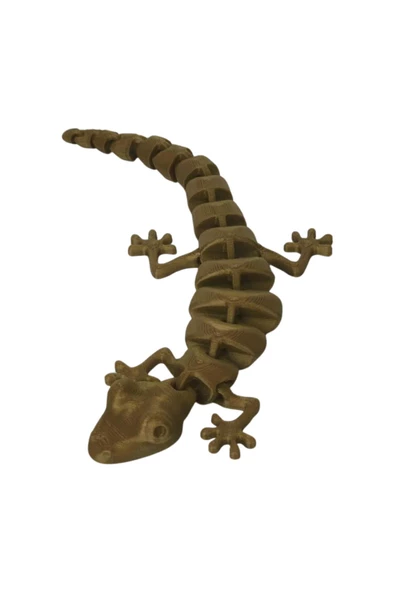 3d Hareketli Oyuncak Kertenkele - Altın Kahve - 2