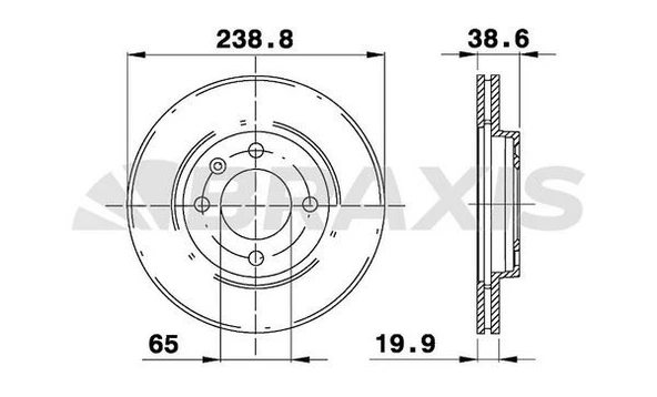 Braxis ON FREN AYNASI GOLF PASSAT JETTA I / II / III 1.6 / 1.6D / 1.6TD / 1.8 / 1.9 / 1.9TD 83>95 - 2