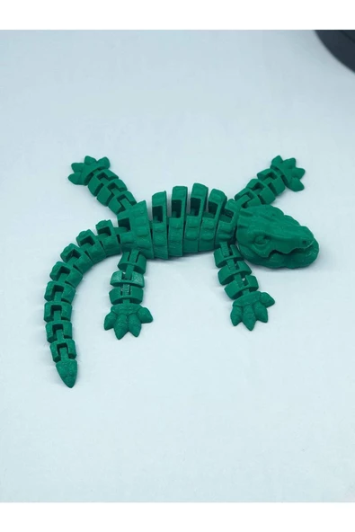 3d Hareketli Timsah Figürlü Oyuncak & Masa Dekoru -yeşil ürün görseli 1