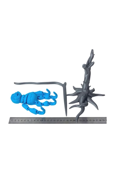 3D Hareketli Oyuncak Tembel Hayvan (Sloth) Ağaç Dekoru Dahil - Mavi - Resim 7