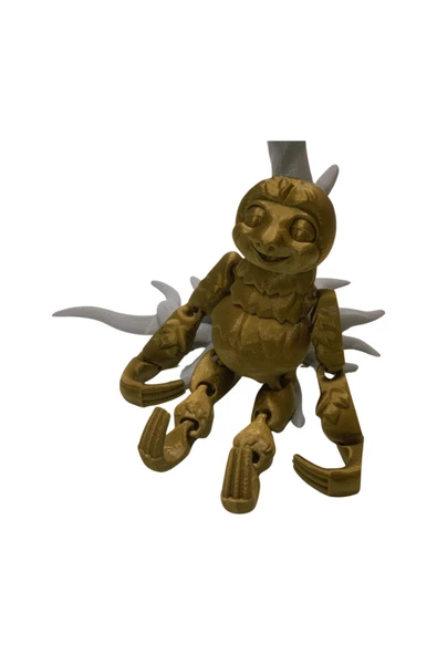 3D Hareketli Oyuncak Tembel Hayvan (Sloth) Ağaç Dekoru Dahil - Altın Kahve - 8