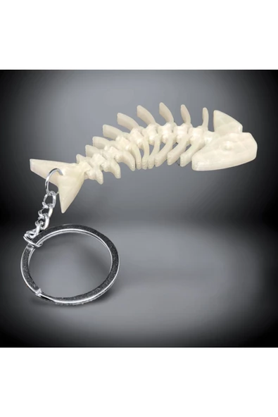 3D Haraketli Balık Anahtarlık - Fosforlu - 7