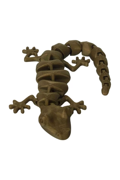 3d Hareketli Oyuncak Kertenkele - Altın Kahve