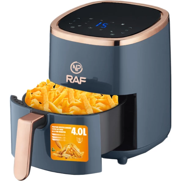 Npo Raf R5007 Dokunmatik Ekran 4.0l Airfryer 1500W Yağsız Kızartma & Sıcak Hava Fritözü