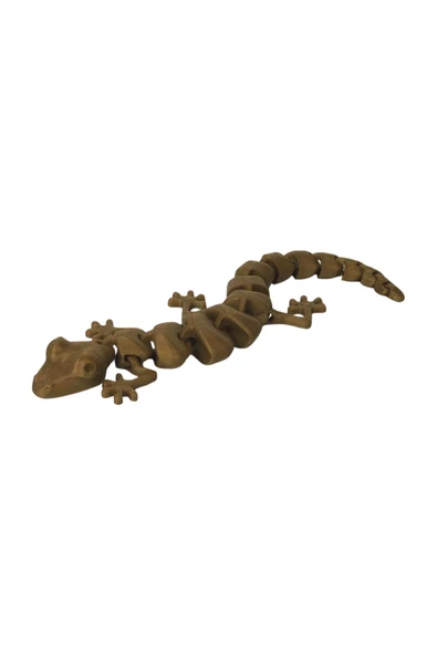3d Hareketli Oyuncak Kertenkele - Altın Kahve - 5