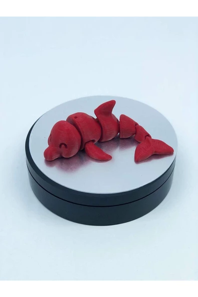 3d Hareketli Yunus Figürlü Oyuncak - Kırmızı - Resim 5