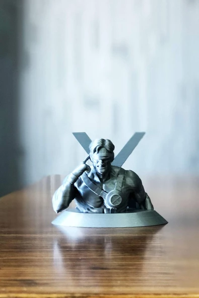 3d Scott Summers, Cyclops Büst, Marvel Karakter Temalı Dekoratif Obje - 7