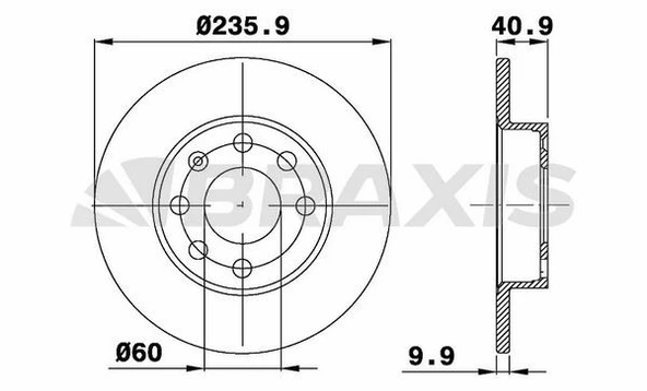 Braxis ON FREN DISK AYNASI CORSA A 1.2 / 1.3 / 1.4 83 89 KADETT D / E 1.2 / 1.3 / 1.4 84 90 - 2