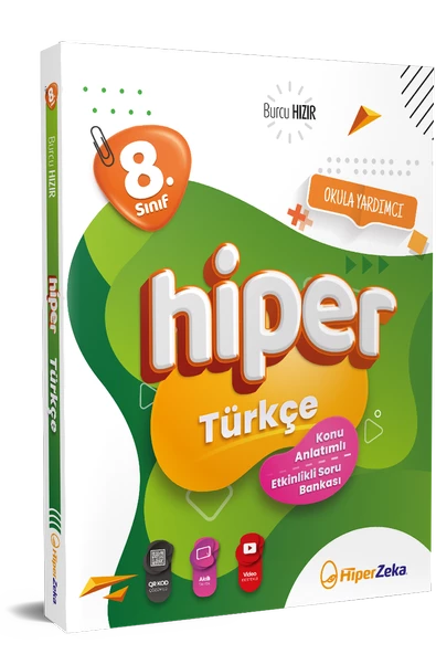 Hiper Zeka LGS 8. Sınıf Hiper Türkçe Konu Anlatımlı & Soru Bankası