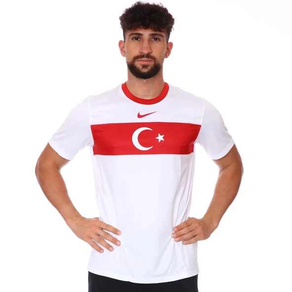 Nike Türkiye Milli Takım Erkek Beyaz Forma Tişört