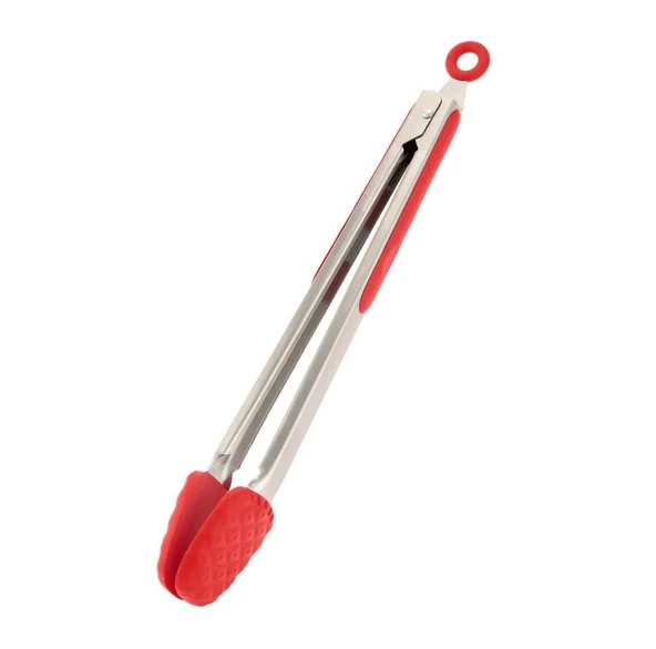 Cook Love Metal Saplı Silikon Uçlu Uzun Servis Maşası 33.5 cm - 3
