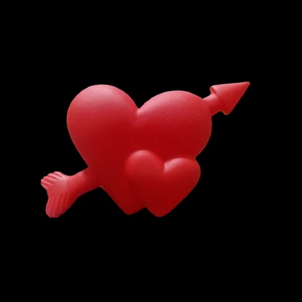 12 ADET LED IŞIKLI KALP LED IŞIKLI OKLU KALPLİ IŞIK DEKORATİF KALPLİ MUM IŞIKLI KIRMIZI KALPLİ MUM - Resim 2