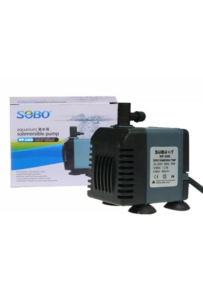 Sobo Akvaryum Sump Motoru 15W. 880LT/SAAT WP-3400