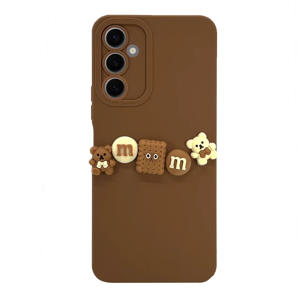 Samsung Galaxy S24 Plus Kılıf 3D M Bear Kamera Korumalı Silikon Kapak - 2