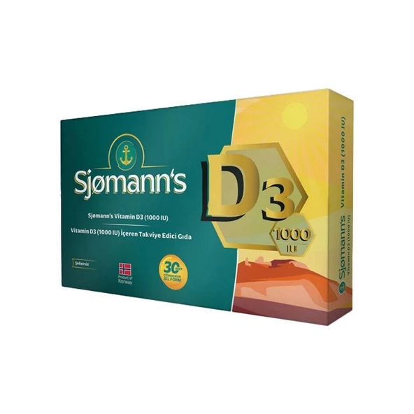Sjomanns Vitamin D3 1000 IU Çiğnenebilir Jel Form
