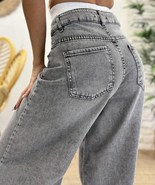 Kadın Bol Paça Kot pantolon 1882 - 2