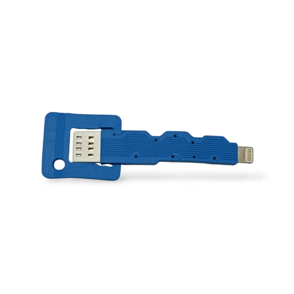 5 Adet iPhone Data şarj Kablo Anahtarlık Mavi USB Lightning 8 Pin - 2