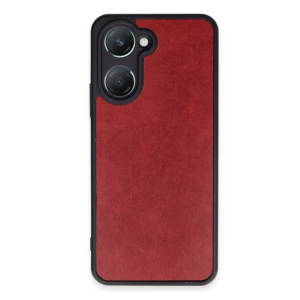 Vivo Y18 Kılıf Aras Seri Deri Kapak - 6