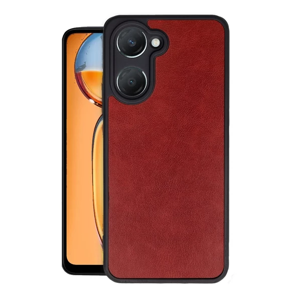 Vivo Y18 Kılıf Aras Seri Deri Kapak - 5