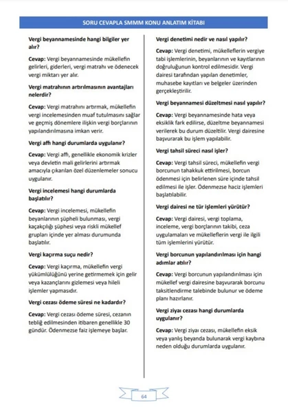 SMMM Sınavlarına Hazırlık Kitabı (3000 Soru-Cevap) - 4