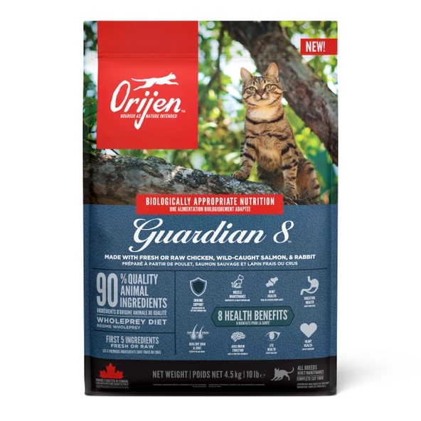 ORIJEN Guardian 8 Yetişkin Kediler için Kedi Maması 4,5 Kg