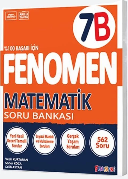 7. Sınıf Matematik B Fenomen Soru Bankası Fenomen Okul Yayınları