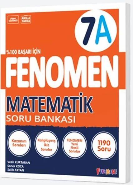 7. Sınıf Matematik A Fenomen Soru Bankası Fenomen Okul Yayınları